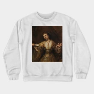 Lucretia by Rembrandt Crewneck Sweatshirt